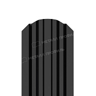 Штакетник металлический МЕТАЛЛ ПРОФИЛЬ LАNE-O 16,5х99 NormanMP (ПЭ-01-9005-0.5)