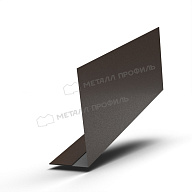 Планка карнизного свеса 250х50х2000 (VALORI-20-DarkBrown-0.5)