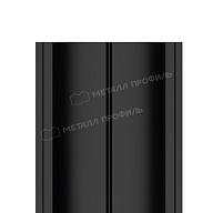 Штакетник металлический МЕТАЛЛ ПРОФИЛЬ ELLIPSE-T 19х126 NormanMP (ПЭ-01-9005-0.5)